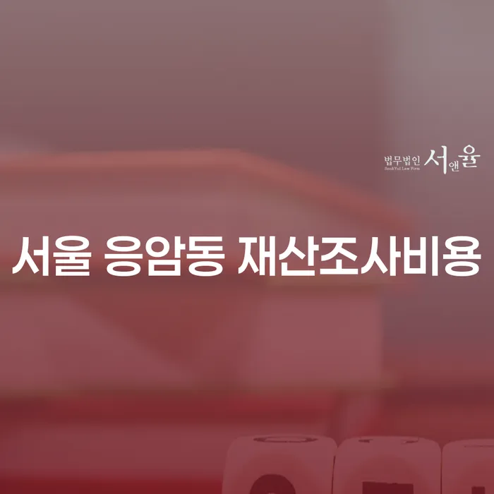 서울 응암동 재산조사비용, 어떻게 준비해야 할까요?
