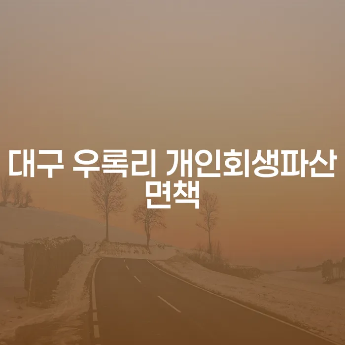 대구 우록리 개인회생파산면책과 구미개인회생, 지금 시작해야 하는 이유는 무엇일까요?